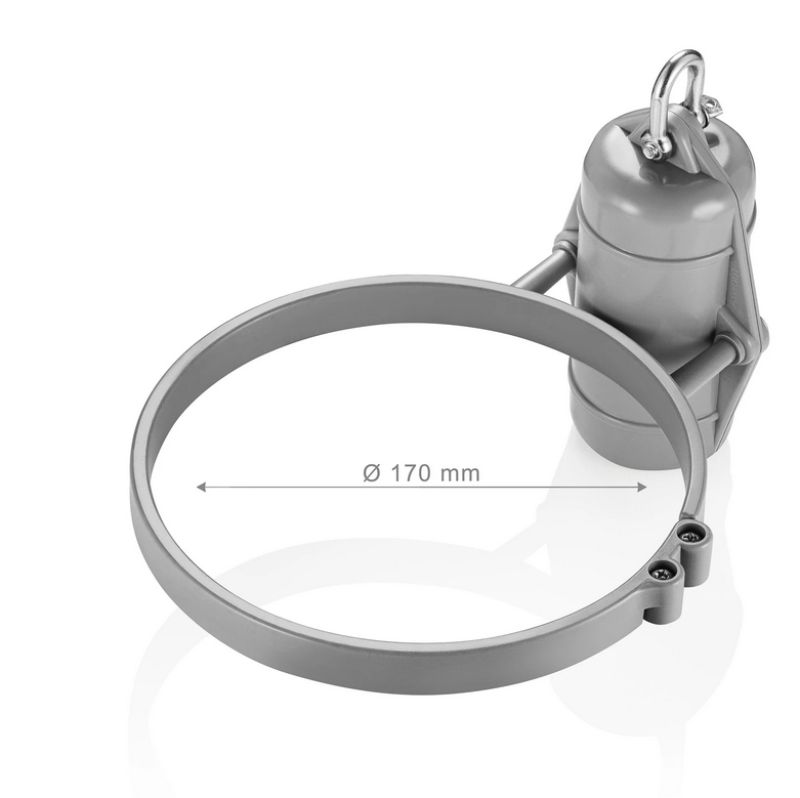 Kletterstoppgewicht mit Mastring, 2 Größen, weiß und grau